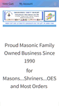 Mobile Screenshot of masonicgiftshop.com
