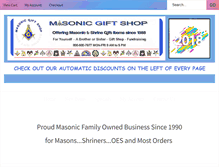 Tablet Screenshot of masonicgiftshop.com